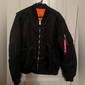 Alpha's Industries classic flight nylon MA-1 bomber in slim fit